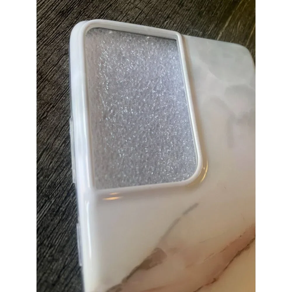 Case for Samsung Galaxy S21 Ultra with Raised Camera Ridge marble NEW